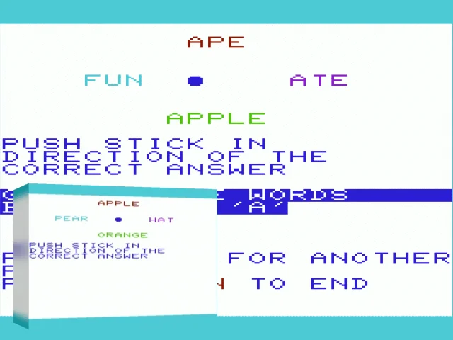Answer Selection with Joystick — mixrbv2 (WOR)