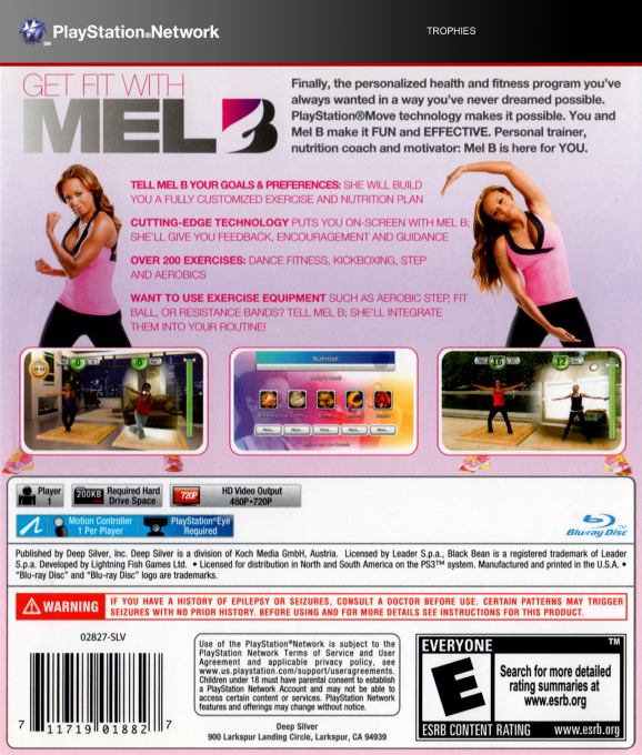 Get Fit with Mel B - See the Difference — box-2D-back (US)