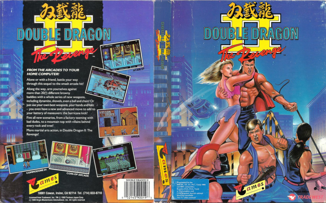 Double Dragon 2 - The Revenge — box-texture (US)