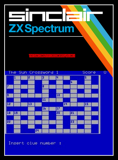 Sun Computer Crosswords Volume 1, The box art