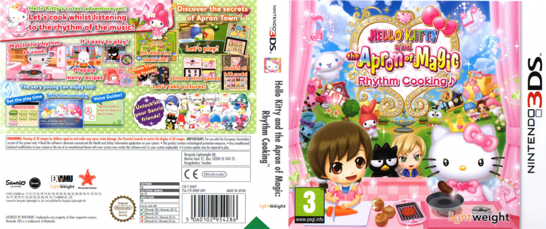 Hello Kitty to Mahou no Apron - Rhythm Cooking — box-texture (EU)