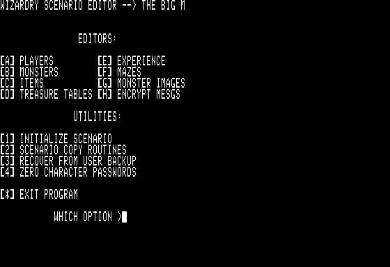 Wizardry Scenary Editor — ss (WOR)
