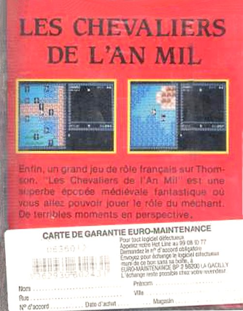 Chevaliers De L'an Mil, Les — box-2D-back (WOR)