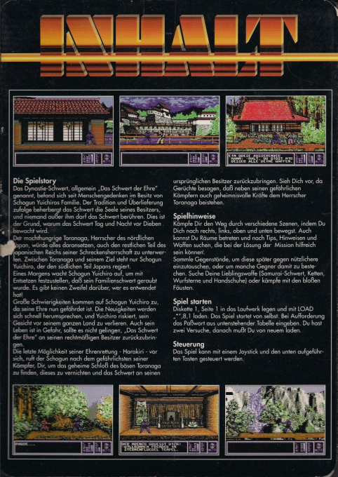 Sword Of Honour — box-2D-back (EU)