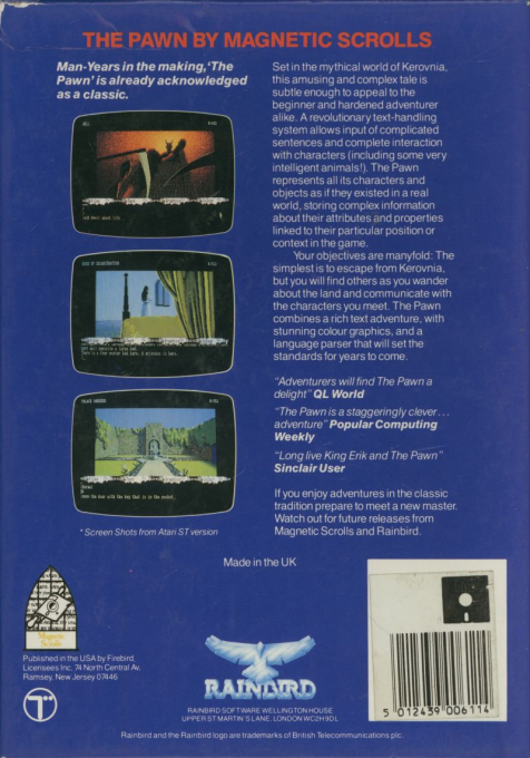 Pawn, The — box-2D-back (EU)