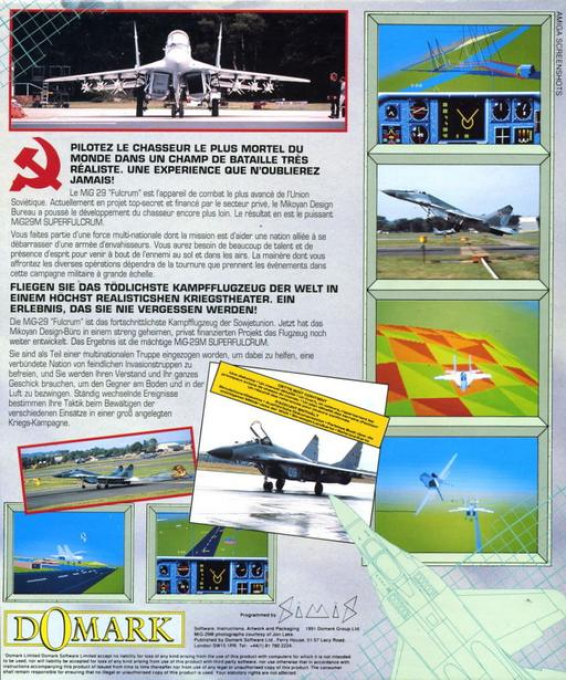 MiG-29M Super Fulcrum — box-2D-back (EU)