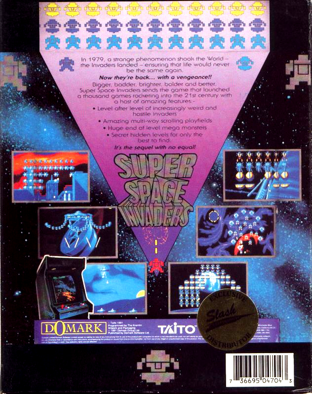 Taito's Super Space Invaders — box-2D-back (US)