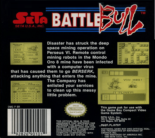 Battle Bull — box-2D-back (US)