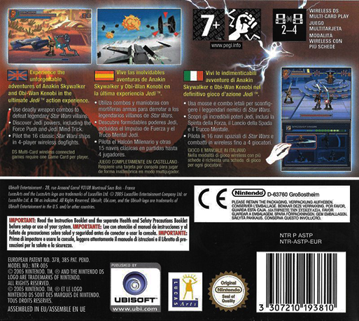 Star Wars - Episode III - Sith no Fukushuu — box-2D-back (EU)