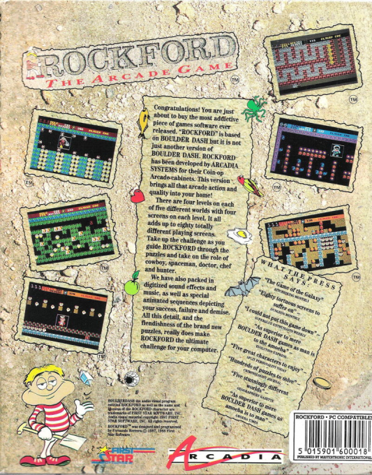 Rockford - The Arcade Game — box-2D-back (EU)