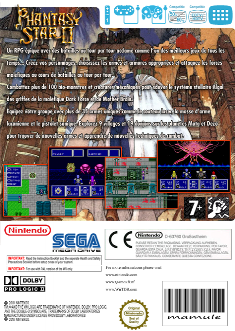 Phantasy Star — box-2D-back (FR)