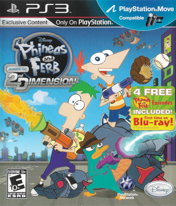 Disney Phineas and Ferb - Across the 2nd Dimension box art