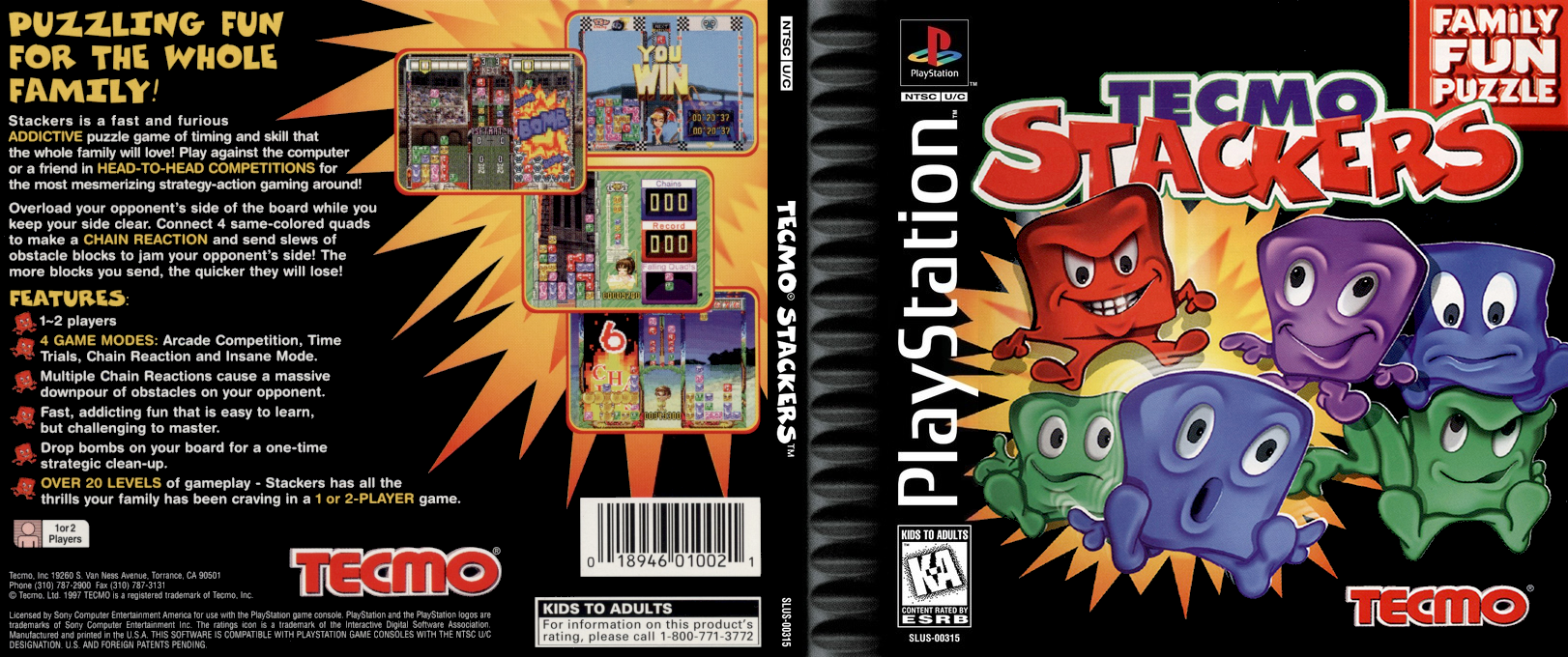 Tecmo Stackers — box-texture (US)