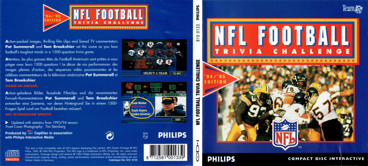 NFL Football Trivia Challenge '94-'95 Edition — box-texture (FR)