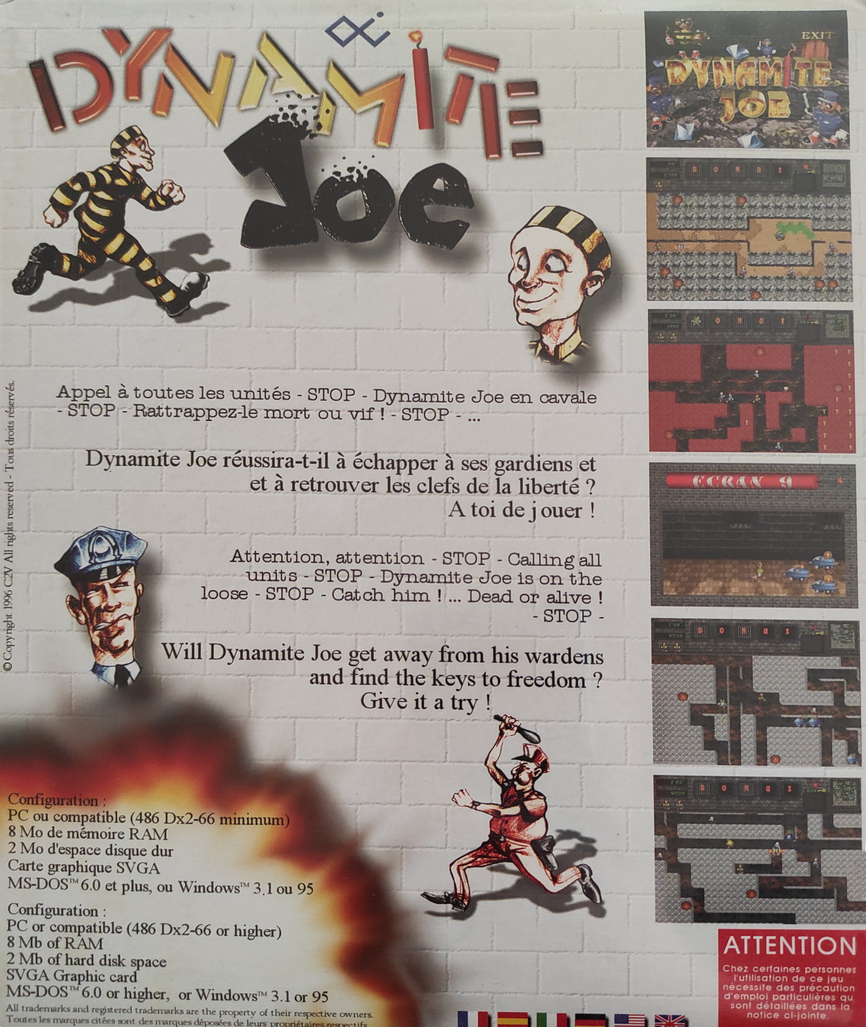 Dynamite Joe — box-2D-back (WOR)