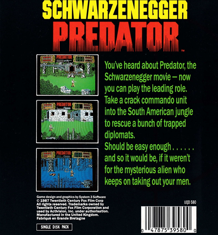 Predator — box-2D-back (EU)