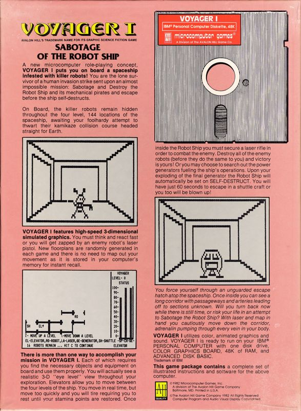 Voyager 1 - Sabotage Of The Robot Ship — box-2D-back (US)