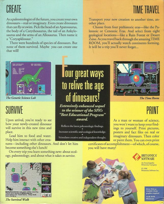 Designasaurus 2 — box-2D-back (US)