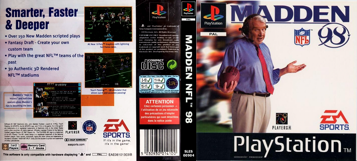 Madden NFL 98 — box-texture (EU)