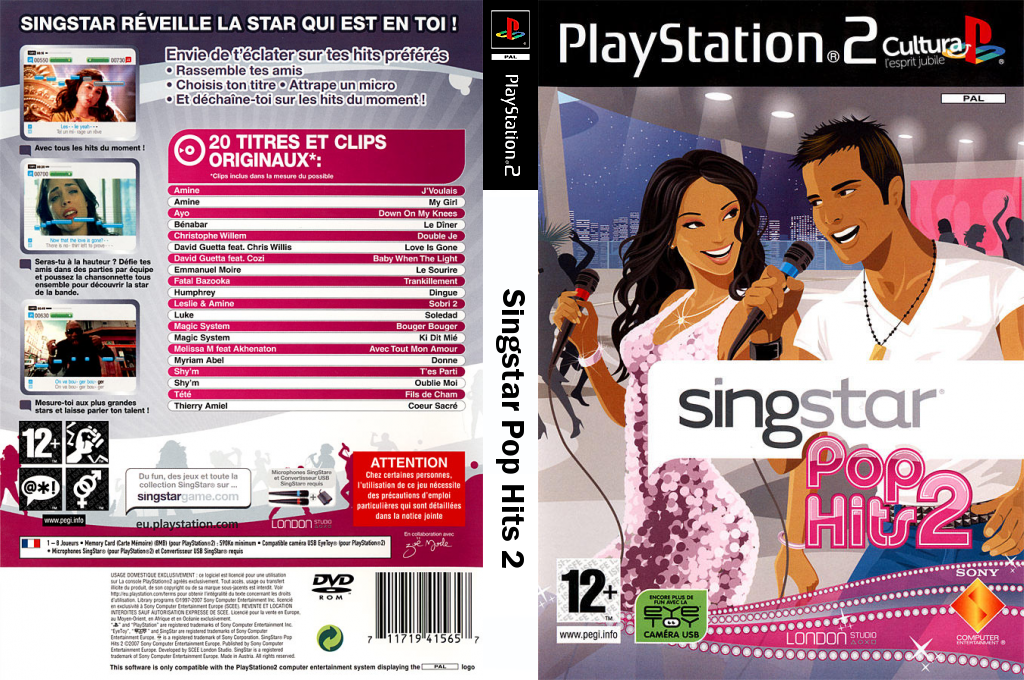 Singstar Pop Hits 2 — box-texture (EU)