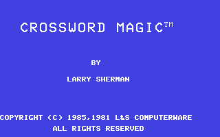 Crossword Magic 4.0 — sstitle (WOR)