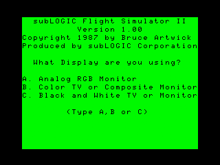 Flight Simulator 2 — sstitle (US)