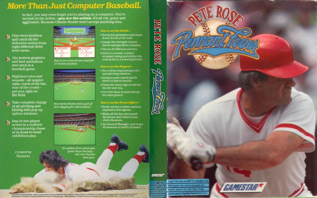 Pete Rose Pennant Fever — box-texture (US)