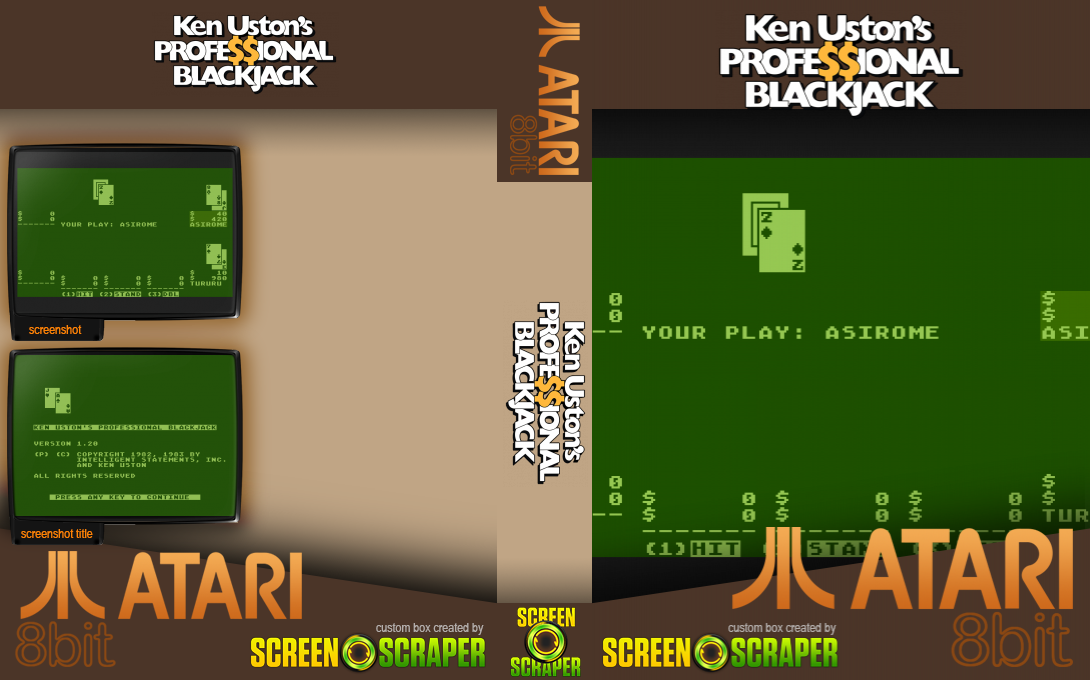 Ken Uston's Professional Blackjack — box-texture (SS)