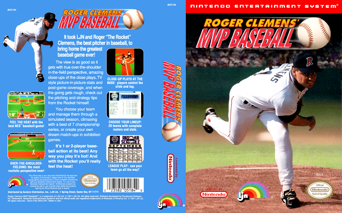 Roger Clemens' Mvp Baseball — box-texture (US)