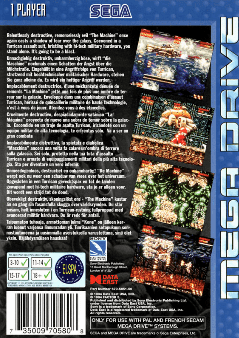 Mega Turrican — box-2D-back (EU)