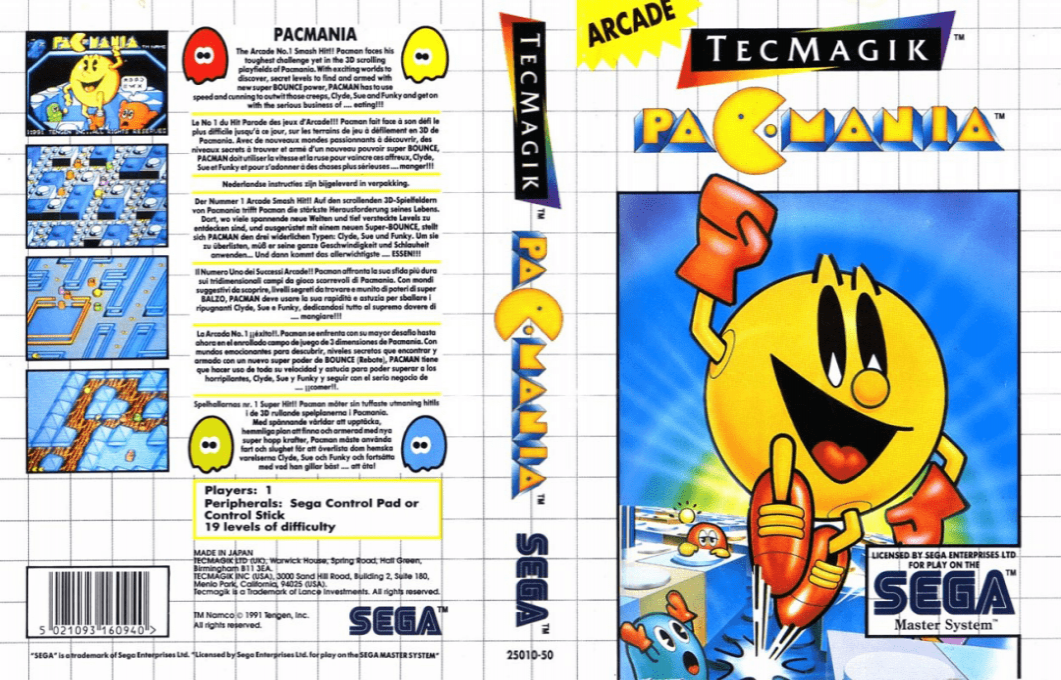 Pac-Mania — box-texture (EU)