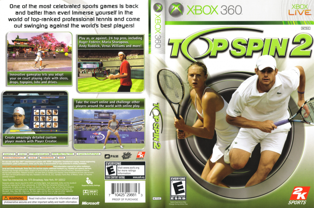 Top Spin 2 — box-texture (US)