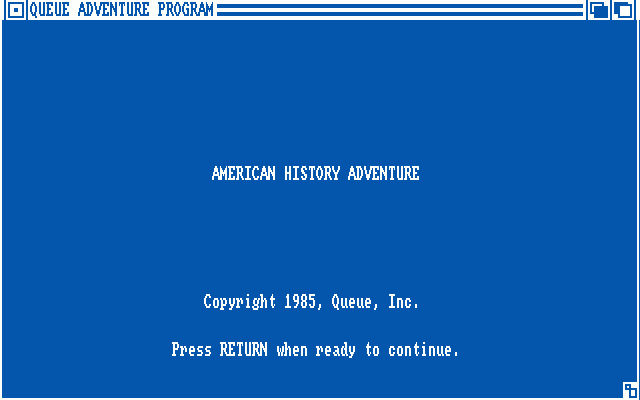 American History Adventure — sstitle (WOR)