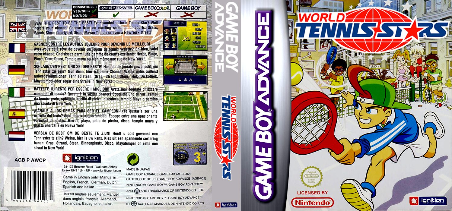 World Tennis Stars — box-texture (EU)