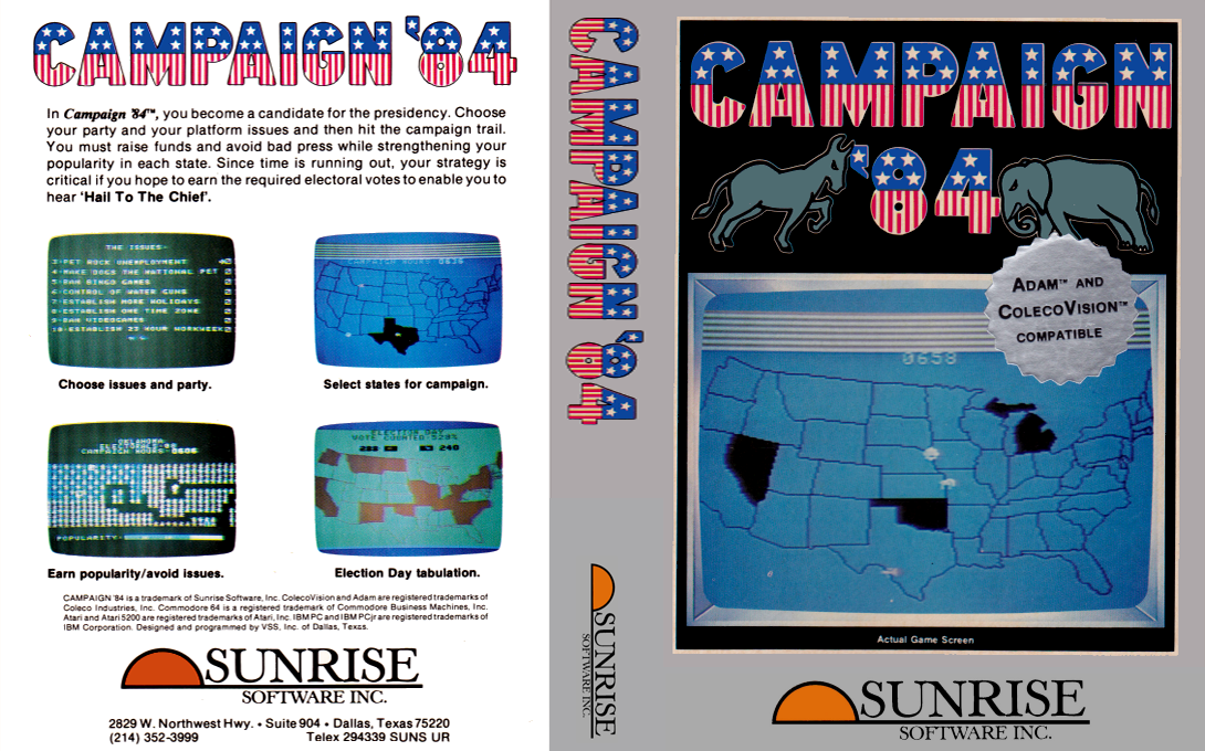 Campaign '84 — box-texture (US)