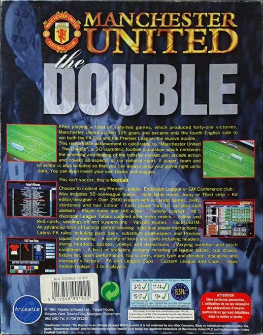 Manchester United - The Double — box-2D-back (EU)