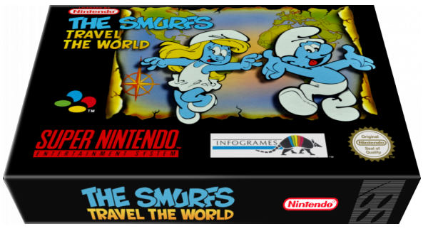 Smurfs Travel The World The — box-3D (EU)