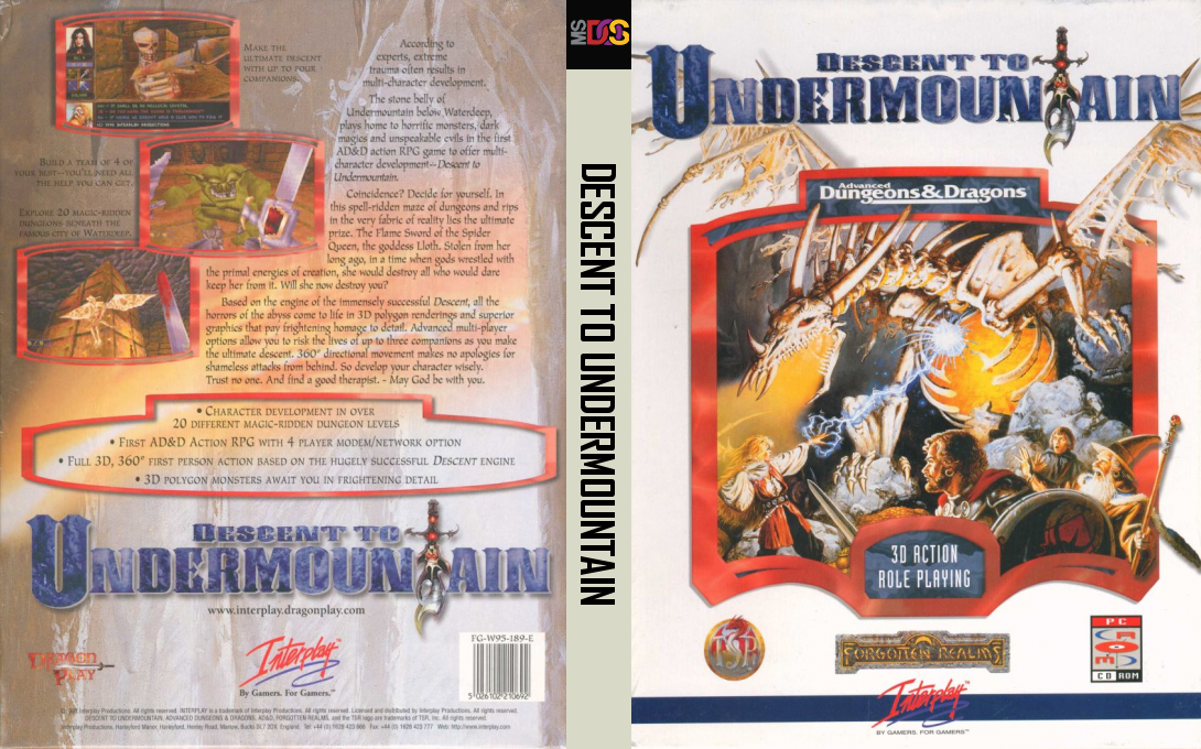 Descent To Undermountain — box-texture (EU)