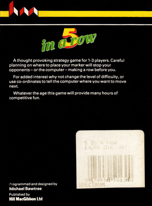 5 in a Row — box-2D-back (EU)