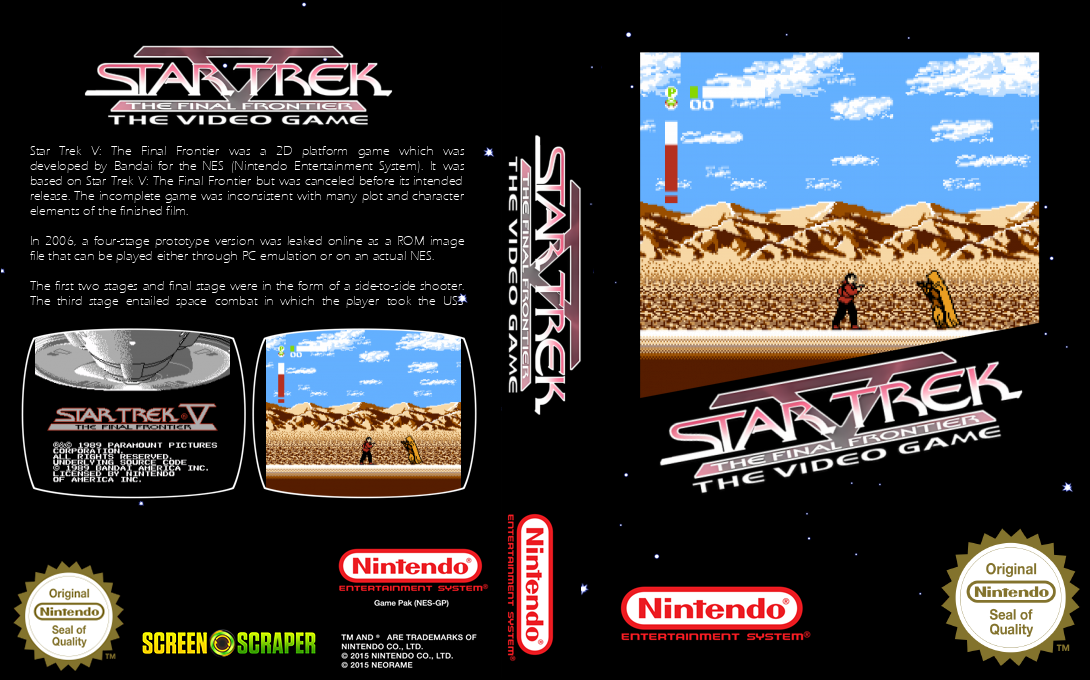 Star Trek V - The Final Frontier — box-texture (SS)
