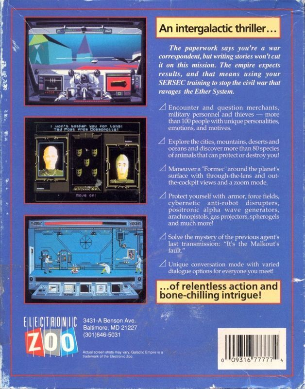 Galactic Empire — box-2D-back (US)