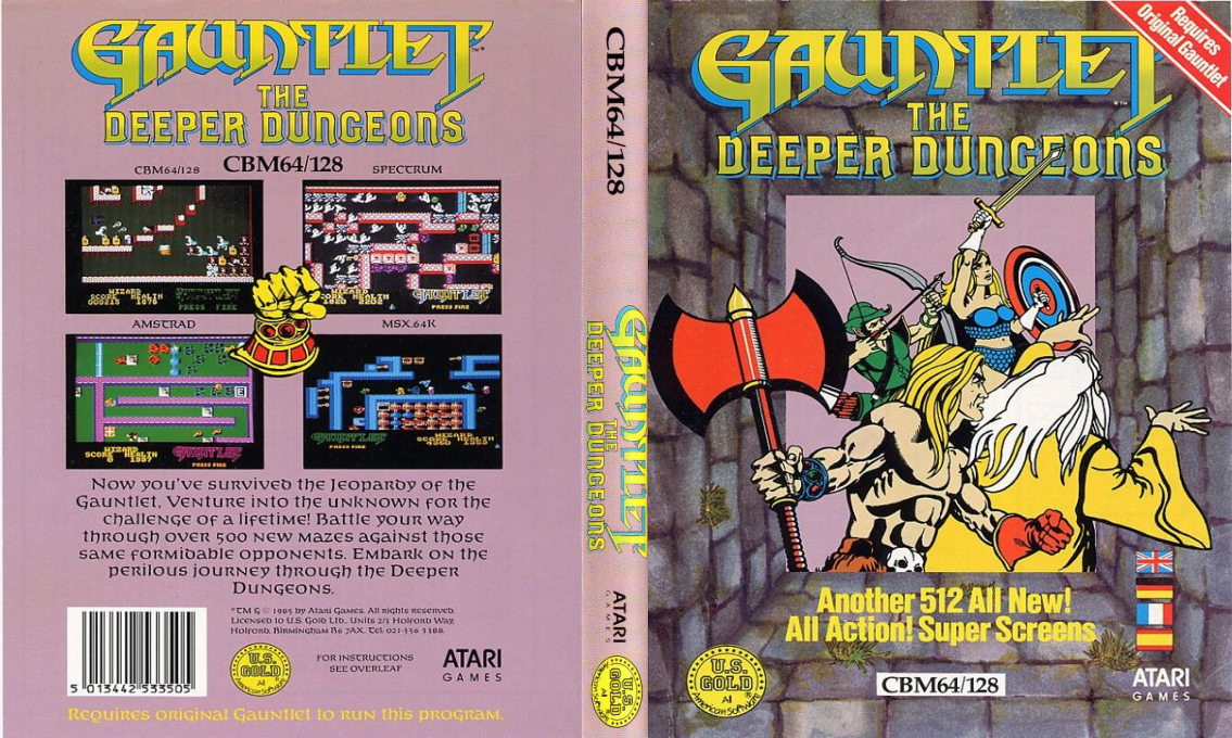 Gauntlet - The Deeper Dungeons — box-texture (EU)