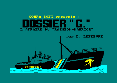Dossier G - Rainbow Warrior — sstitle (FR)