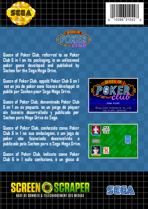 Queen Of Poker Club — box-2D-back (SS)