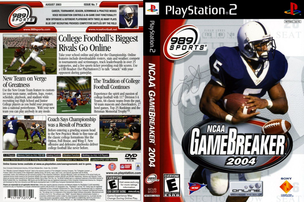NCAA GameBreaker 2004 — box-texture (US)