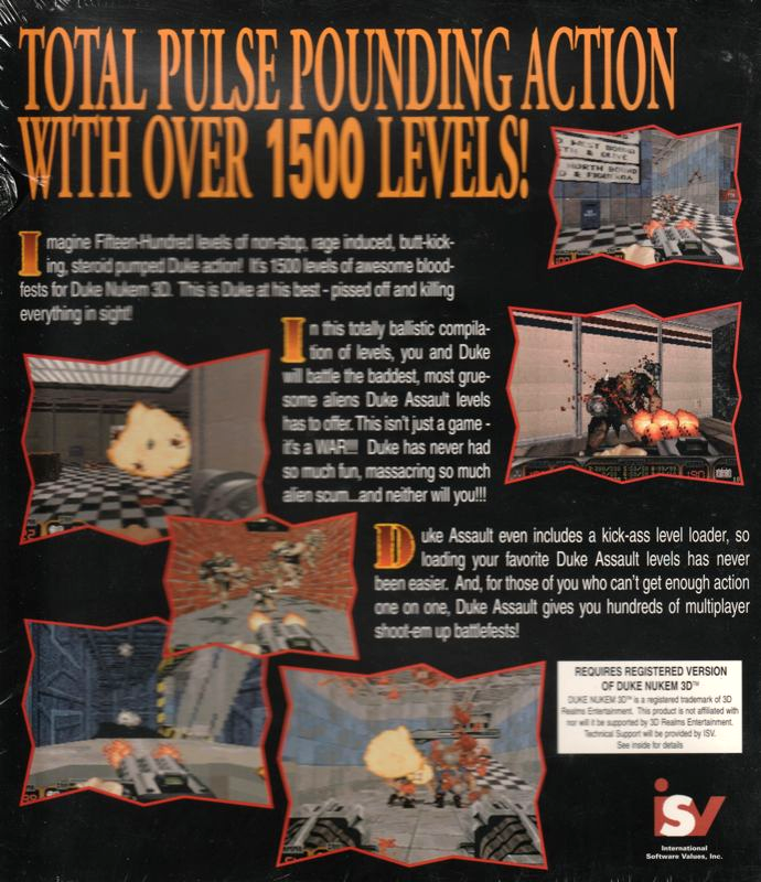 Duke Assault — box-2D-back (US)
