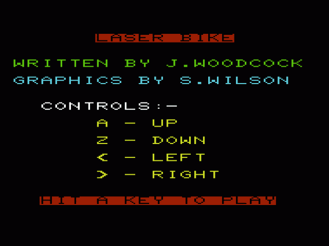 Laser Bike — sstitle (WOR)