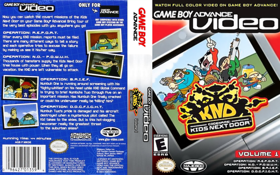 Game Boy Advance Video - Codename - Kids Next Door - Volume 1 — box-texture (CUS)