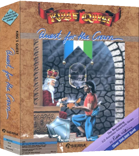 King's Quest 1 - Quest for the Crown — box-3D (US)