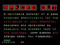 Spaced Out — sstitle (EU)
